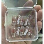 Acrylic Nail Kit Manufacturer - 24 Pcs French Press-On with Tools Box