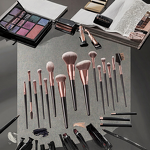 Makeup Brush Set Manufacturer - 15pcs Aluminum Tube with Nylon