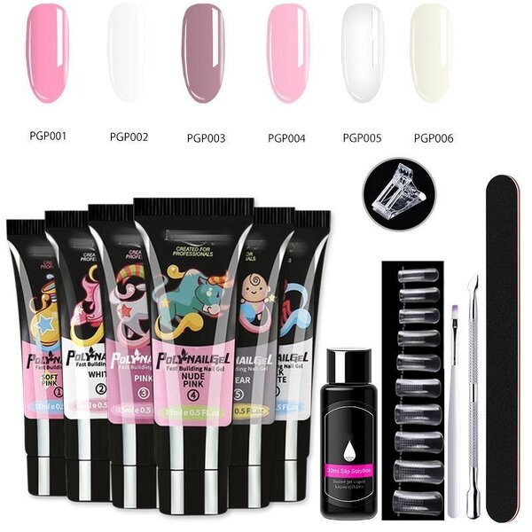 Poly Nail Gel Kit Manufacturer - Wholesale Acrylic Professional 15 ml with UV Lamp