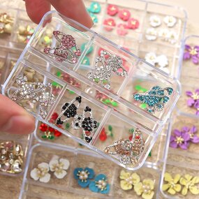 Nail Art Decorations Manufacturer - Luxury Metal Charm Professional 7-15 Days