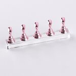 Nail Art Practice Stand Manufacturer - Japanese Style Checkerboard Boxed Acrylic