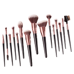 Makeup Brush Set Manufacturer - 15pcs Aluminum Tube with Nylon