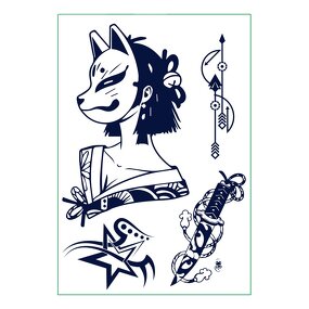 Tattoo Sticker Manufacturer - Language Waterproof Explosive Model