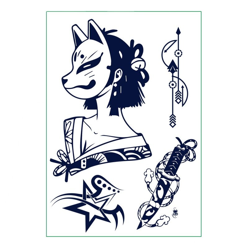 Tattoo Sticker Manufacturer - Language Waterproof Explosive Model