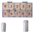 False Nails Tips Manufacturer - Clear Full Cover ABS LONG French