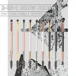 Eyebrow Brush Manufacturer - 2 in 1 Dual-Ended Mascara & Angled Brow