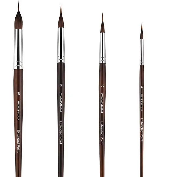 Makeup Brush Set Manufacturer - 5PCS High-end Walnut Wood Nylon Setting Customizable