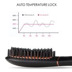 LCD Hair Straightening Brush - Custom Steam Comb Mini Ionic Beard Styler