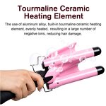 Three Barrel Hair Curler - Automatic Big Wave Electric LCD Display Waver