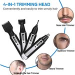 5-in-1 Hair Trimmer - Rechargeable Lipstick Epilator Eyebrow Removal Tool
