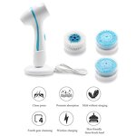 3-in-1 Facial Brush Cleaner - Electric Skin Beauty Massager Face Feet Care Tool