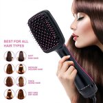 3-in-1 Hot Air Brush - One Step Hair Dryer Volumizer Comb for Travel