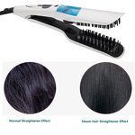Steam Hair Straightener - Digital LCD Flat Iron Negative Ion Spray Splint