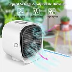 Mini Air Cooler Fan - Custom Rechargeable USB Humidifier Air Purifier Desktop