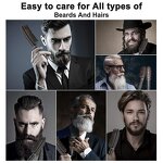 LCD Hair Straightening Brush - Custom Steam Comb Mini Ionic Beard Styler