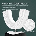 Ultrasonic Electric Toothbrush - Nylon Brush Automatic Rechargeable Tooth Cleaner