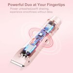 Cordless Electric Razor - Ladies Rechargeable Mini Painless Hair Shaver for Home