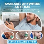 Mini USB Electric Shaver - Rechargeable Travel Razor Hair Shaver for Black Men
