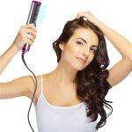 Hot Air Brush - One Step Ions Hair Dryer Comb Blowdryer with Comb Nozzle