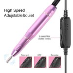 Portable Electric Nail Drill - Mini Rechargeable Cordless Manicure Polishing Pen