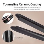 2-in-1 Steam Hair Straightener - Vapor PTC Infrared Ceramic Tourmaline Flat Iron