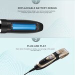 Cordless Hair Clipper - Low Price Baldheaded Zero Gapped Detail Beard Shaver