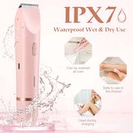 Cordless Electric Razor - Ladies Rechargeable Mini Painless Hair Shaver for Home