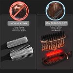 LCD Hair Straightening Brush - Custom Steam Comb Mini Ionic Beard Styler