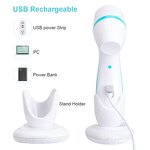 3-in-1 Facial Brush Cleaner - Electric Skin Beauty Massager Face Feet Care Tool