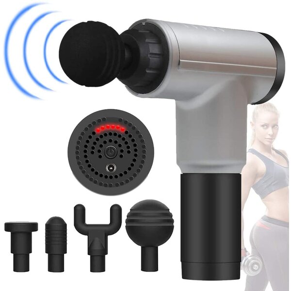 Handheld Vibration Massager - Electric Back Body Muscle Massage Machine