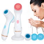 3-in-1 Facial Brush Cleaner - Electric Skin Beauty Massager Face Feet Care Tool