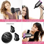Negative Ion Hair Dryer - Lightweight Salon Styler Household with Comb Attachment