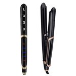 2-in-1 Hair Straightener - Infrared Ionic Ceramic Plate LCD for Household Use
