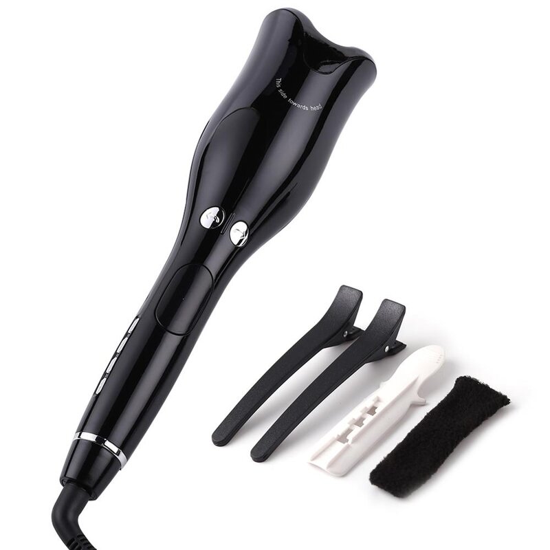 Automatic Ceramic Curler - Professional Rose Air Spin Curl Tulip Shape Curler