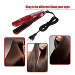 2-in-1 Hair Straightener - Portable Steam & Dry Flat Iron Hair Styling Tool