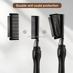 Mini Hair Straightener - LCD Ceramic Hot Comb High Heat Press for RV Application