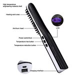 Wireless Hair Straightener - USB Ceramic LCD Portable PTC Heater for Home