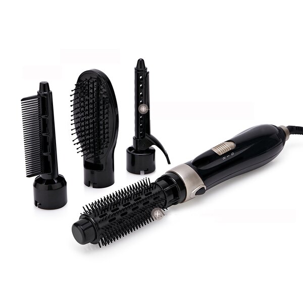 Hair Blower Brush - 4-in-1 Negative Ion Dryer Curler Straightening Brush