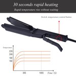 Ceramic Ionic Flat Iron - Four-gear Temperature Steam Hair Straightener Crimper