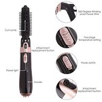 4-in-1 Hot Air Brush - One Step Volumizer Negative Ions Salon Hair Styler