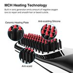 Mini Hair Straightener Brush - USB Cordless Ionic Beard Styling Hot Comb Men