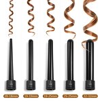 Deep Waver Curling Iron - 5-in-1 Multi-Functional Ceramic Tube Hair Curler