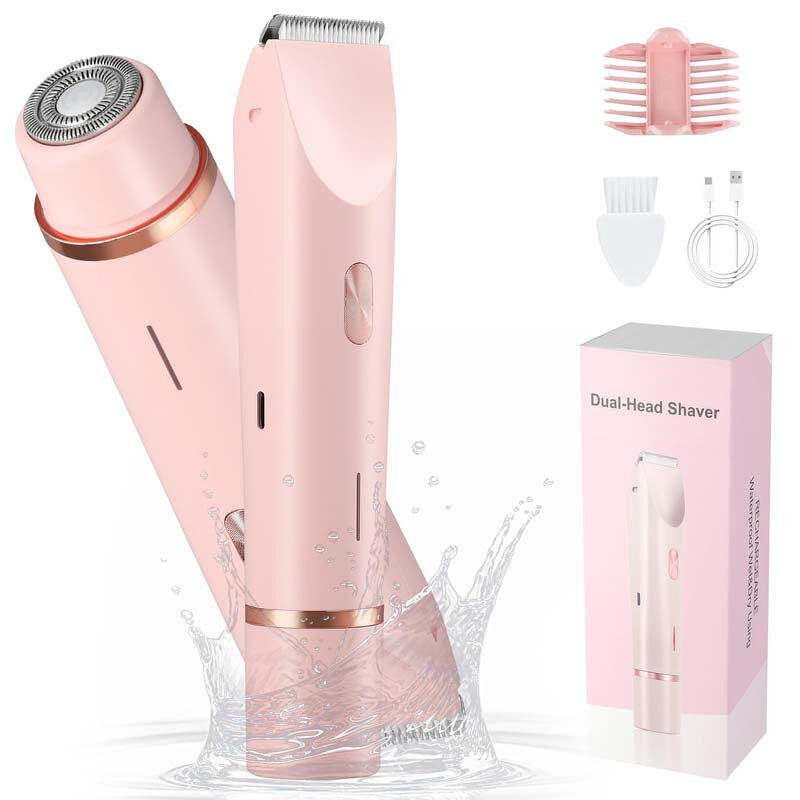 Cordless Electric Razor - Ladies Rechargeable Mini Painless Hair Shaver for Home