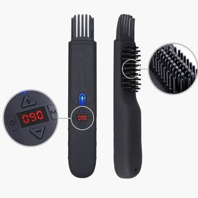 Wireless Beard Straightener - Portable Electric Ceramic Beard Hair Styling Comb
