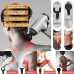 Handheld Vibration Massager - Electric Back Body Muscle Massage Machine