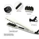 Hair Straightener Curling Iron - LCD Ceramic Plate Temperature Control for Home RV