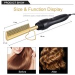 Electric Straightening Comb - Multipurpose Copper Hair Curly Straight Styling Tool