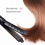 2-in-1 Steam Hair Straightener - Professional LCD Ceramic Flat Iron Household