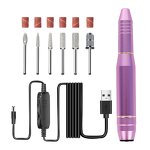 Portable Electric Nail Drill - Mini Rechargeable Cordless Manicure Polishing Pen