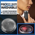 Travel Mini Electric Shaver - USB Rechargeable Portable Razor for Men
